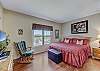 Primary Bedroom with King Bed, Private Bathroom, Cable TV and Wifi