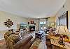 Spacious Living Room with Gas Fireplace, Sleeper Sofa and SMART TV with Cable & WIFI throughout vacation rental
