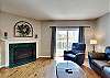 Spacious Living Room with Gas Fireplace, Sleeper Sofa and SMART TV with Cable & WIFI throughout vacation rental