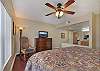 Primary Bedroom with King Bed, Private Bathroom, Cable TV and Wifi