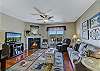 Spacious Living Room with Gas Fireplace, Sleeper Sofa and SMART TV with Cable & WIFI throughout vacation rental