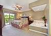 Primary Bedroom with King Bed, Private Bathroom, Cable TV and Wifi
