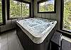Indoor swimming pool and hot tub