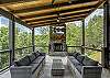 Lower balcony off the indoor pool