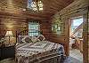Bedroom with king bed and private bathroom