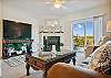 Spacious Living Room with Gas Fireplace, Sleeper Sofa and SMART TV with Cable & WIFI throughout vacation rental