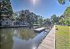 Canal front right outside the backyard