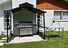 BBQ with covered gazebo and fish cleaning station