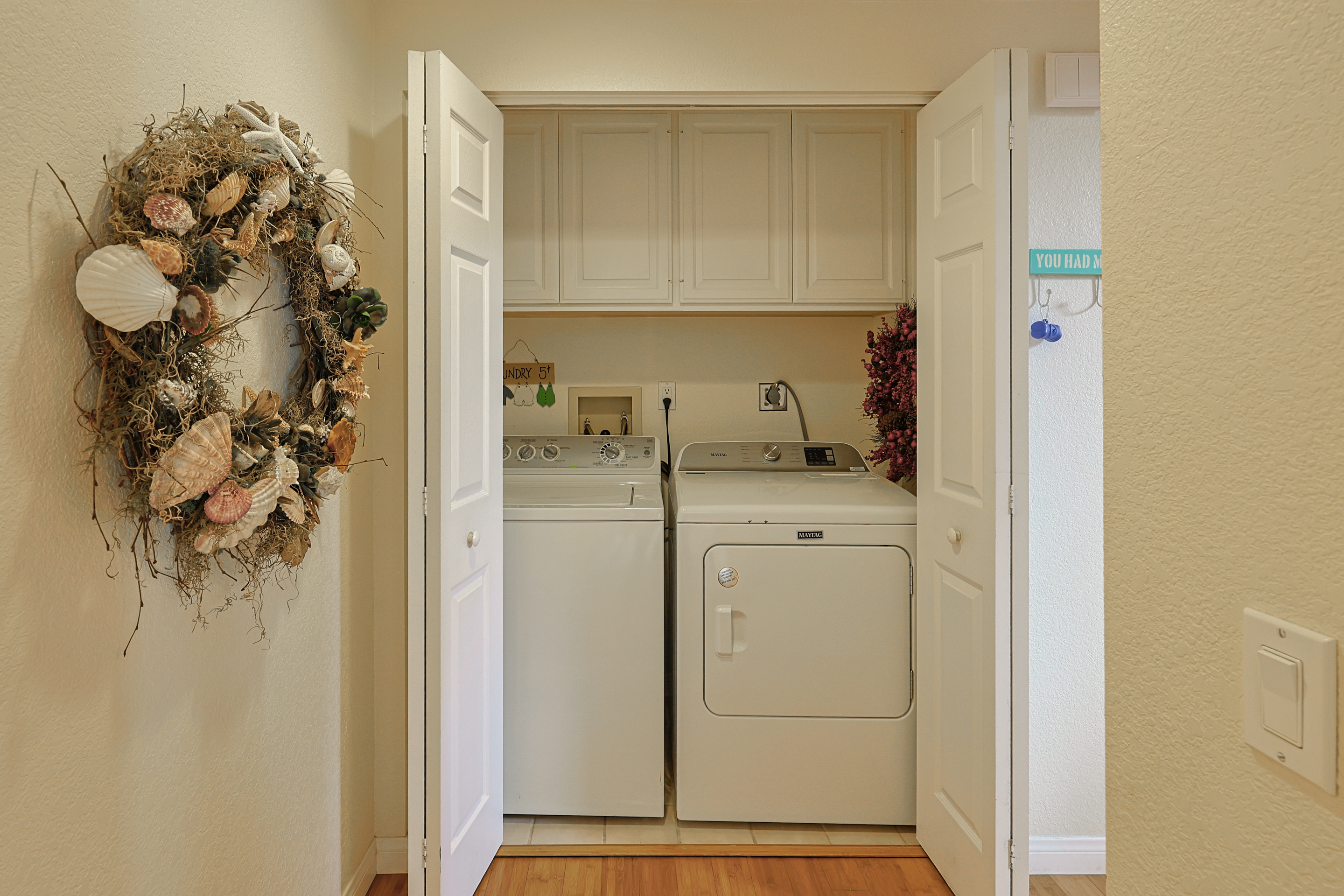 Downstairs washer and dryer