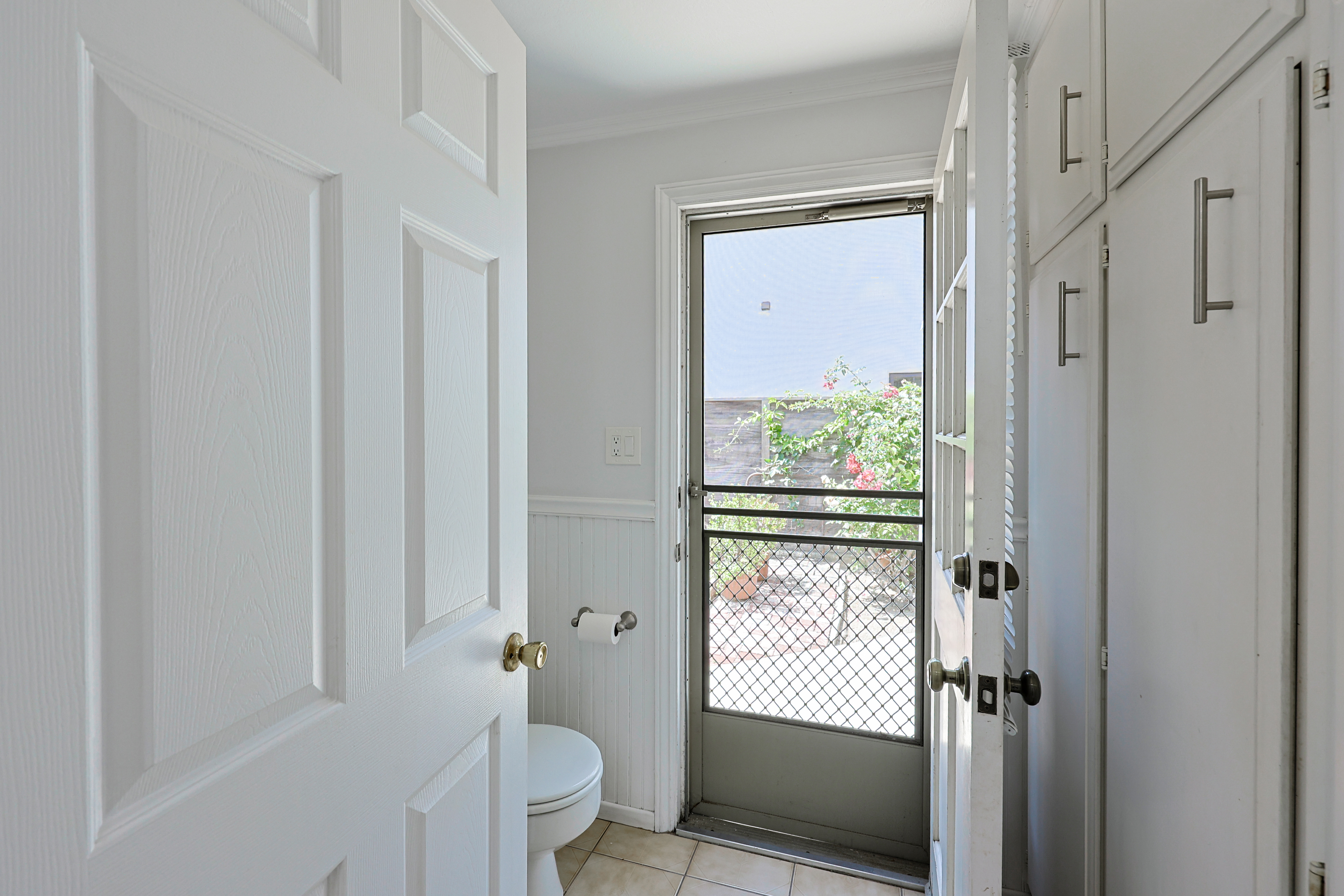 Half bath off of kitchen