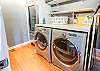 Washer/Dryer-Utility room with extra fridge and pantry area
