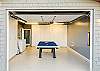 Garage with pool table 