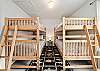 OSPREY NEST Upstairs bunk room with 2 sets of twin bunks