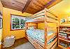 Bunk room with two full beds