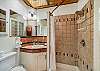Full bath with Shower and Stackable washer/dryer