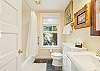Master bath with tub and shower combination