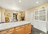 Open kitchen and dining area 