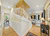 hall to kitchen and dining room