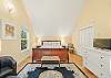 Master bedroom with King bed and private bath