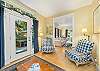 Cozy reading nook in sitting room