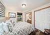 Downstairs Queen bedroom with large closet.