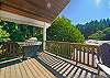 Front Deck with BBQ and deck chairs