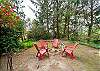 Back yard area with outdoor firepit. Perfect for making smores and star gazing. 