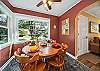 Dining room with seating for 6-Extra chairs in the garage. 