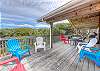 Gas BBQ and covered deck for outdoor dining. Side deck open for sunning and has oceanview. 