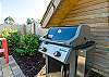 Gas BBQ on outdoor patio