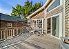 Upstairs large deck off the open living space. 