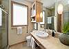 Upstairs Hall full bath with Walk in shower with bench seat