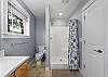 Walk in shower and Jetted tub in downstair master bath