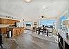 Kitchen/Dining open floor plan with ocean views