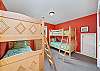 Bunk room with 2 sets of bunks 