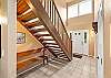 Large staircase that leads to the upper floor