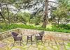 Outdoor patio with Gas BBQ and golf course view. 