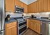 Gourmet kitchen with breakfast bar and ocean view