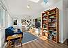 Upstairs den with Streaming TV, VCR, movies and books