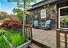 Lounging chairs on the front deck for relaxing