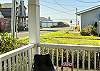 Covered porch with ocean view.