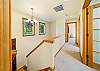 Upstairs with King and twin room, Queen Room, and family room with TV, Playstation 3, Sofa bed. 
