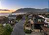 across the street from the beach with spectacular views of the sunset. 
