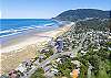 Aerial view of beach location