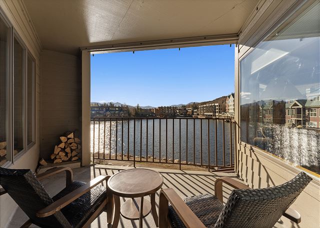 Private balcony with outdoor seating
