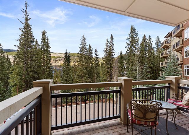 Private balcony with outdoor seating