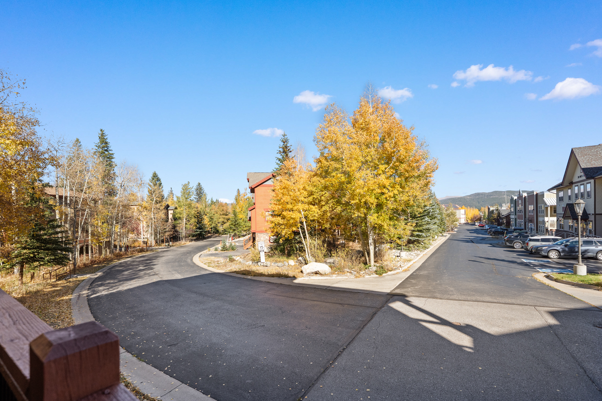 View from the balcony. 