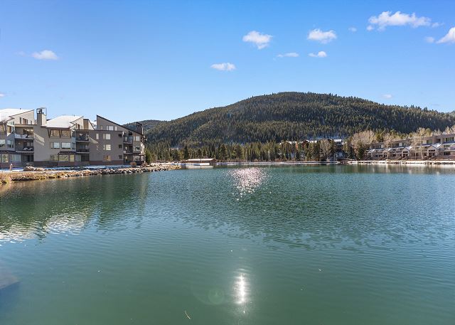View of Keystone Lake from private patio. 