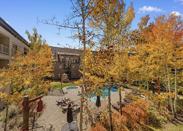 View from private balcony. 