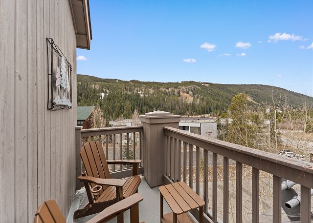 Private balcony with outdoor seating